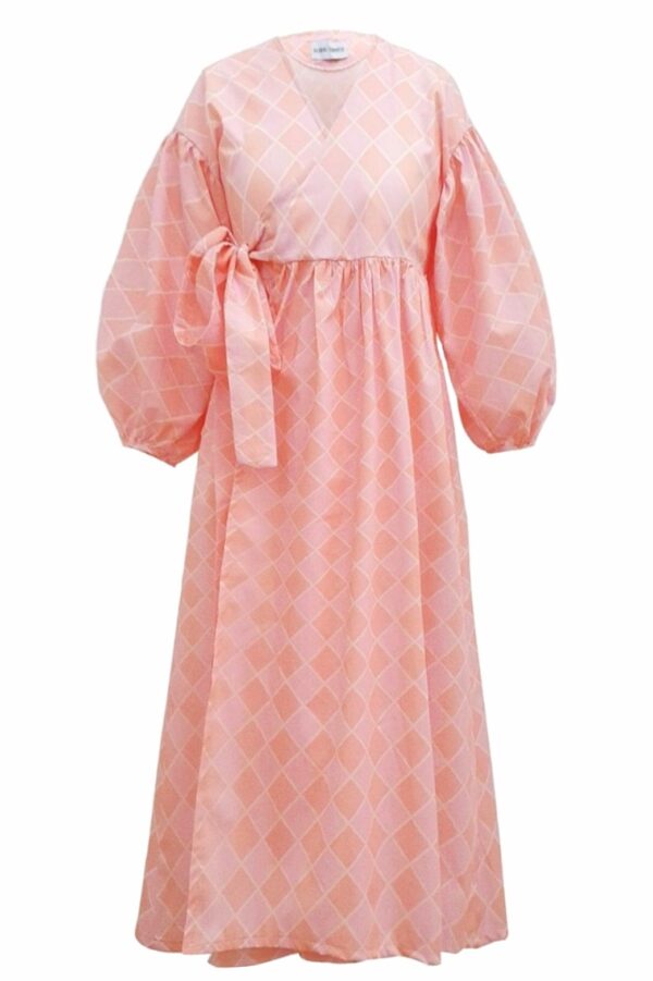 Alyssa – Pink Harlequin Dress
