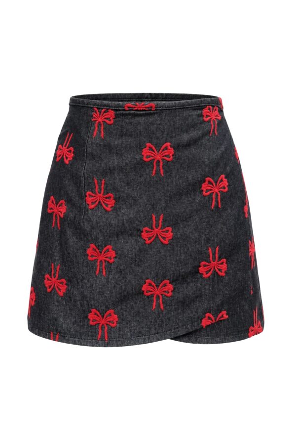 Lena Skirt – Red Bow Emb