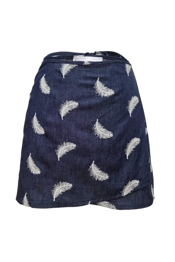 Lena Skirt – White Feather Emb