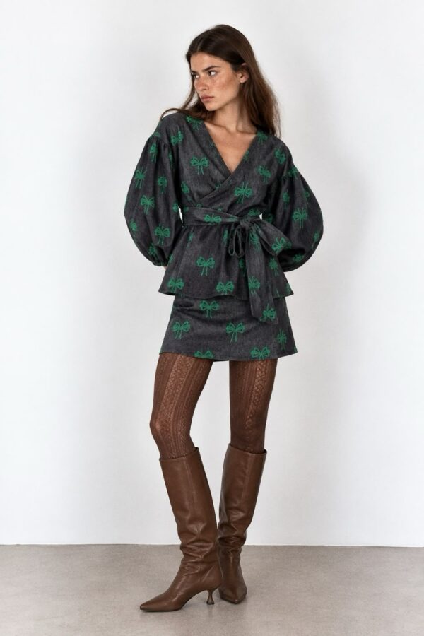 Alina Shirt – Green Bow Emb