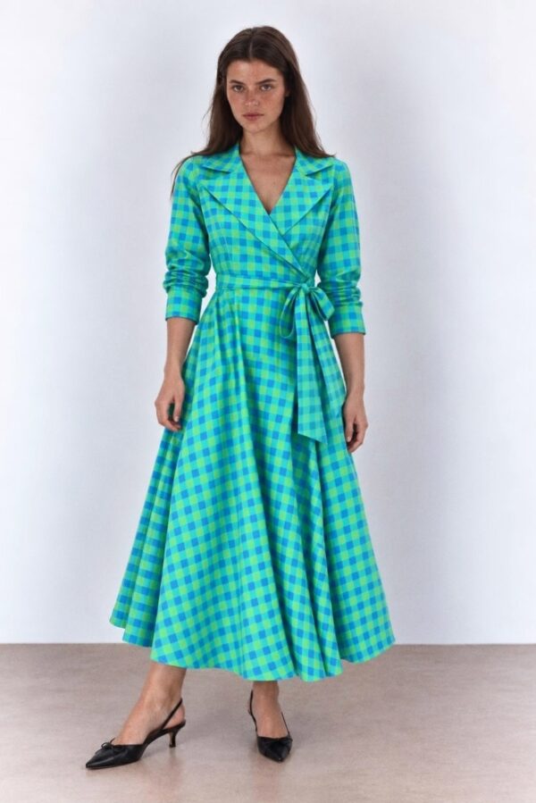 Monika Dress – Multi Checked