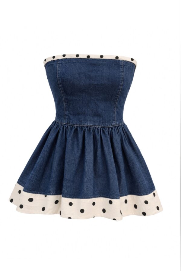 Rose Top – Dotted Denim