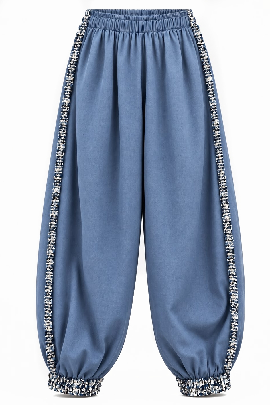 Sana Pants - Blue/Blue Trim
