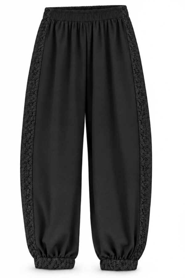 Sana Pants – Black/Black Trim