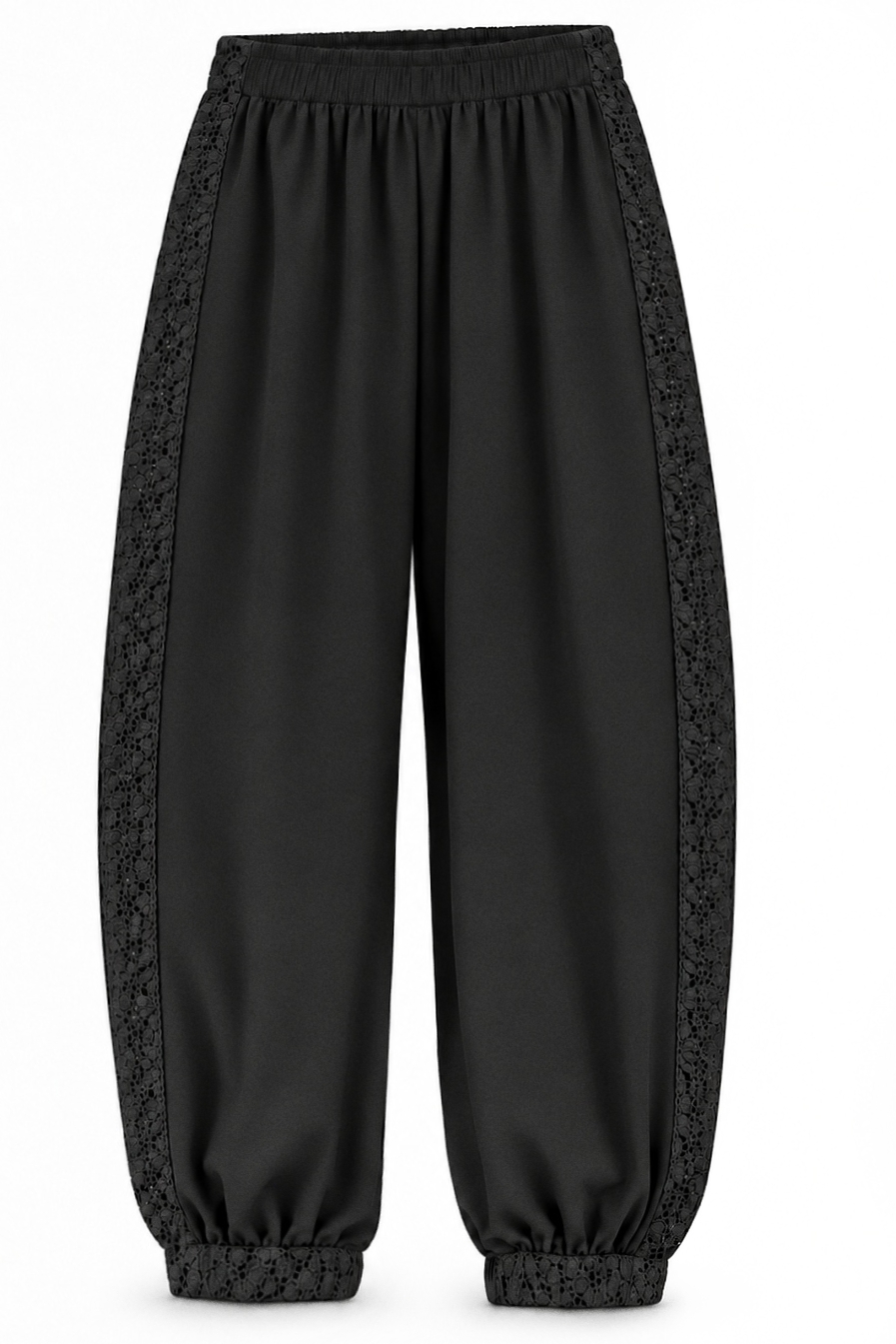 Sana Pants - Black/Black Trim