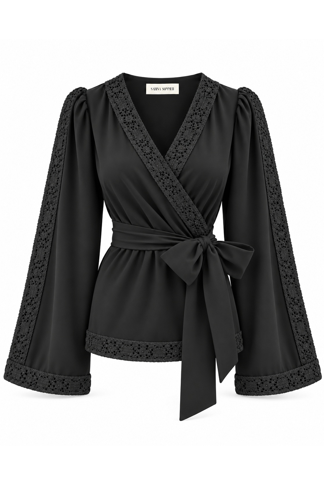 Freja Shirt - Black/Black Trim